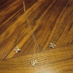 Elegant Gold and Silver Jewelry Set